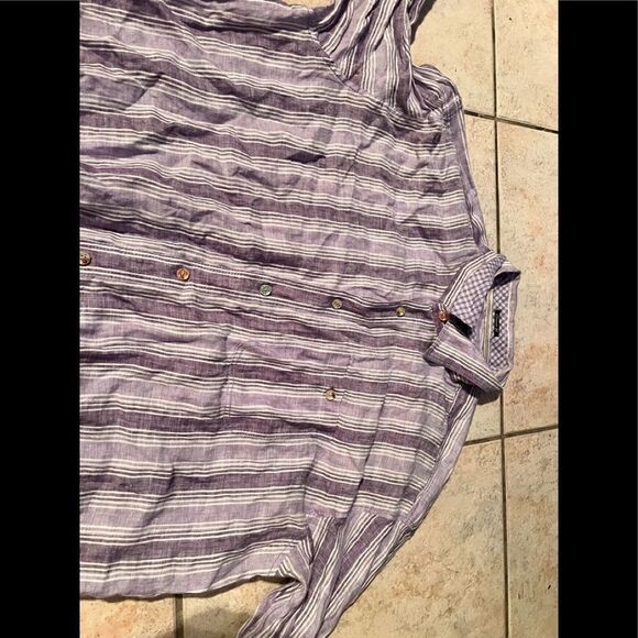 Bugatchi Other - bugatchi purple mens dress shirt plaid button up shirt school boy